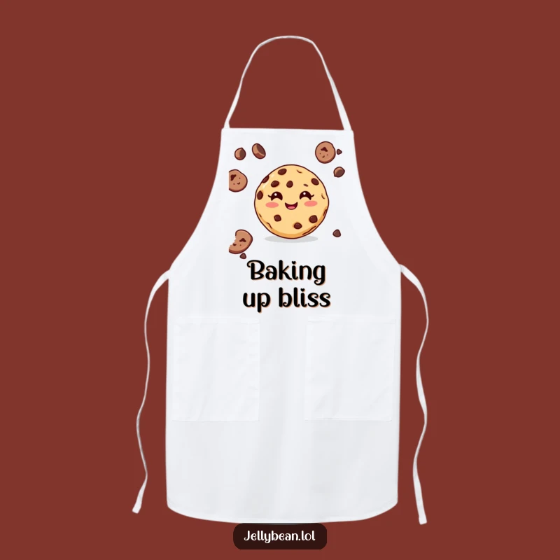 Funny Cookie Apron: Chocolate Chip Baker Kitchen Accessory Gift