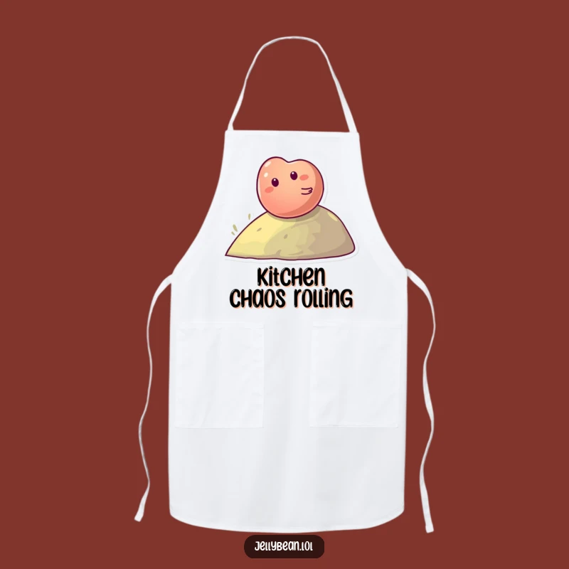 Funny Jelly Bean Hill Apron - Giggling Chef Character, Hilarious Funny Gift