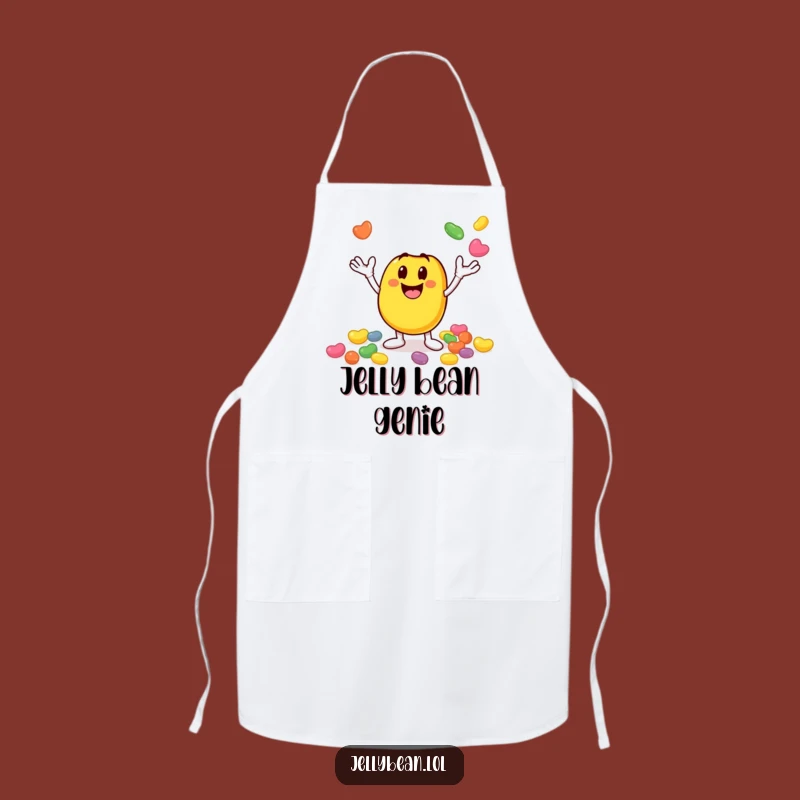 Funny Juggling Jelly Bean Apron: Cook with Fun with This Energetic Character