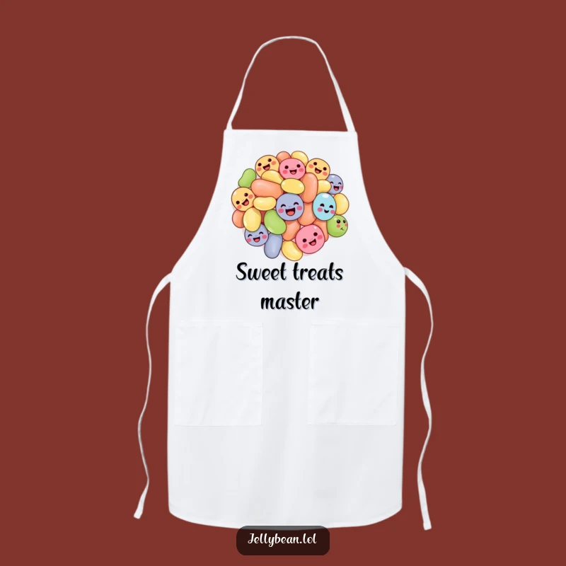 Funny Tumbling Jelly Beans Apron: Hilarious Candy Gear for Sweet Chefs