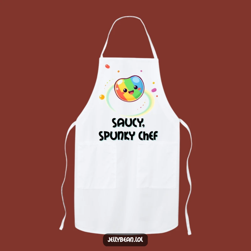 Funny Dizzy Jelly Bean Rainbow Apron - Colorful Chef's Funny Gift