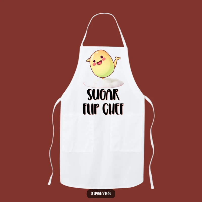 Funny Mischievous Jelly Bean Somersault Apron: Hilarious Kitchen Playful Candy Bib