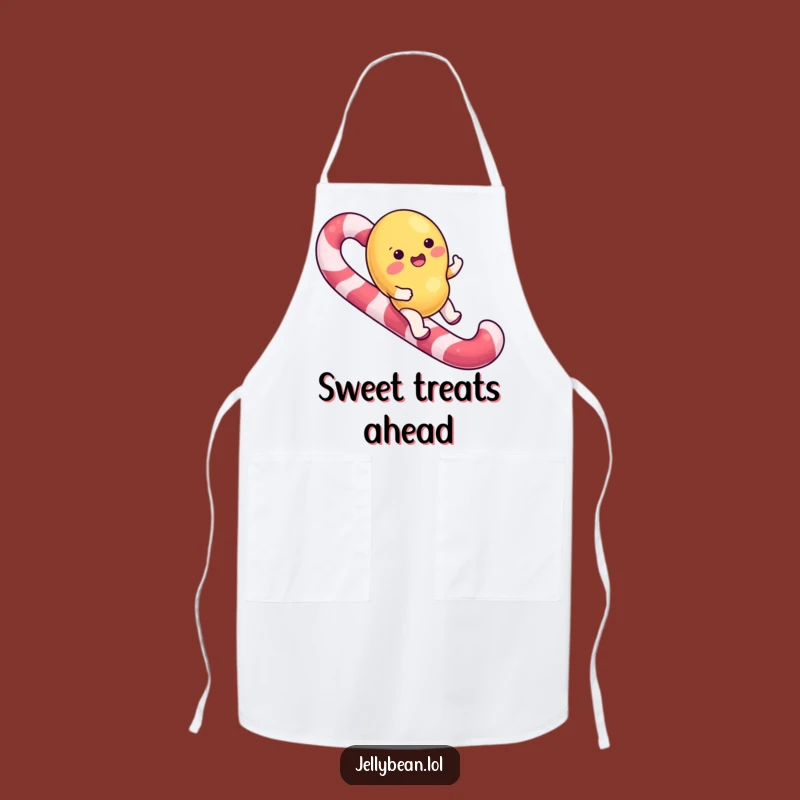 Funny Candy Cane Rider Jelly Bean Apron: Cook Sweetly, Perfect Funny Gift