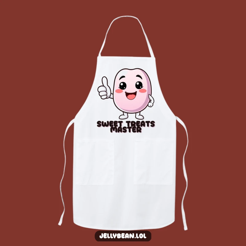 Funny Chef Apron: Jelly Bean Thumbs Up, Kitchen Positivity Gift