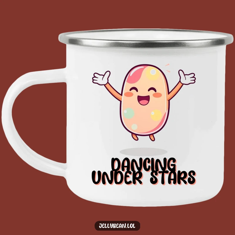 Durable Funny Dancing Jelly Bean Camping Mug: Sip and Dance, Essential Funny Gift