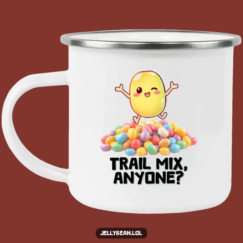 Funny Jelly Bean Candy Dive Camping Mug - Sweet Outdoor Treat, Gift