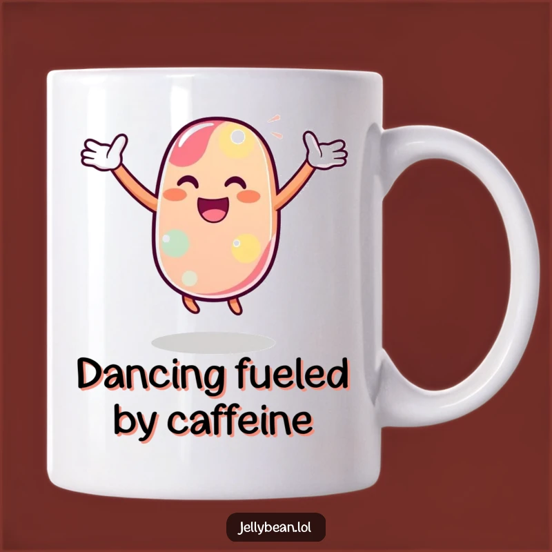 Funny Dancing Jelly Bean Mug: Celebrate with Flair, Perfect Funny Gift