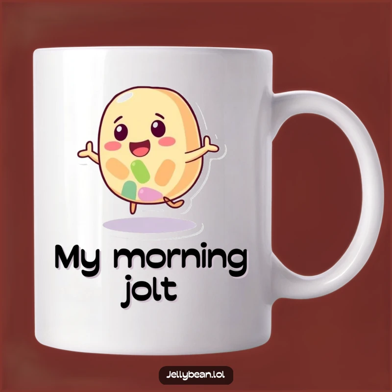 Funny Jelly Bean Mug: Happy Bouncing Candy Lover Gift Idea