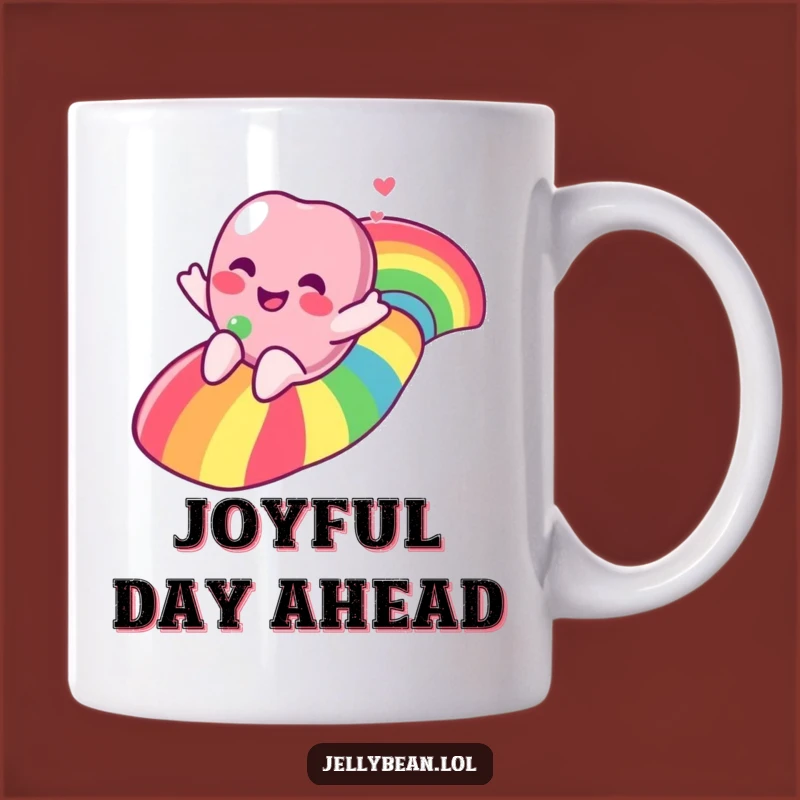 Funny Rainbow Slider Jelly Bean Mug: A Joyful Gift for Daily Smiles