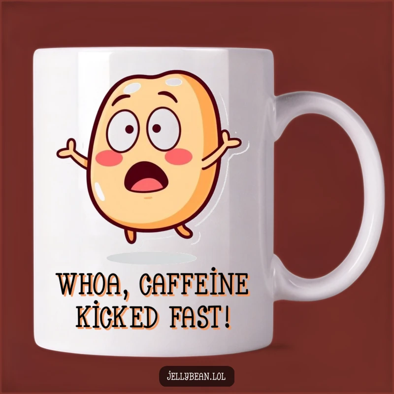 Funny Surprised Jelly Bean Mug: A Shocking Moment for a Perfect Funny Gift