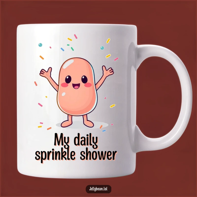 Funny Jelly Bean Sprinkle Catcher Mug: A Hilarious Treat for Candy Lovers Gift
