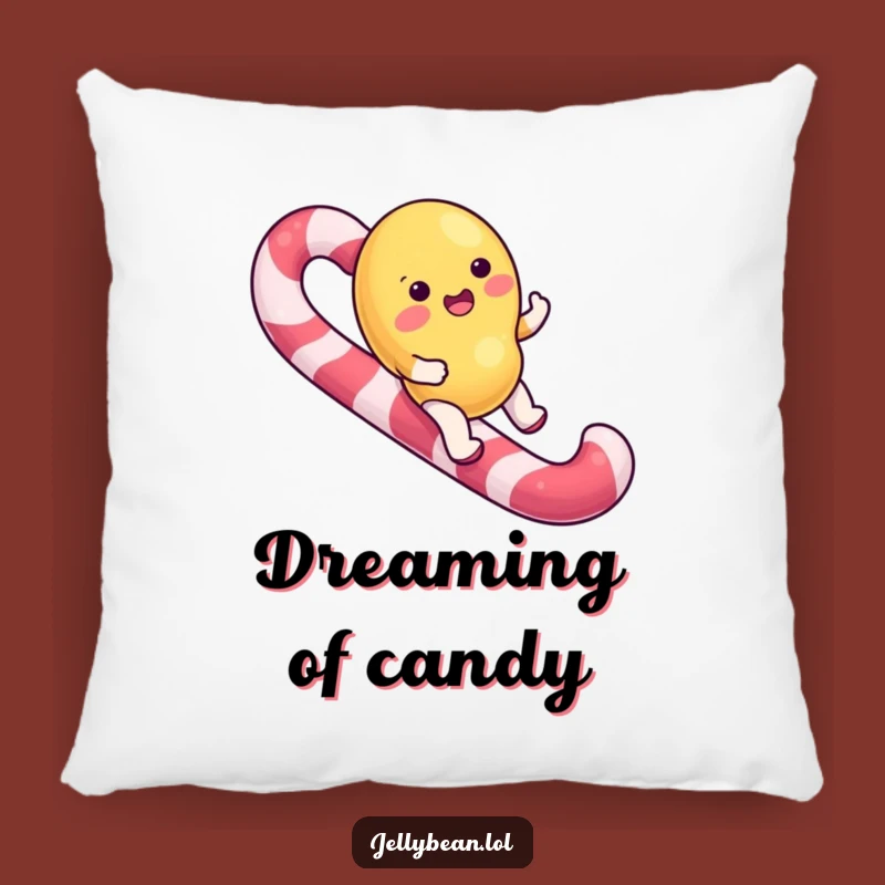 Comfortable Funny Candy Cane Rider Jelly Bean Pillow: Hug Sweetness, Ultimate Funny Gift