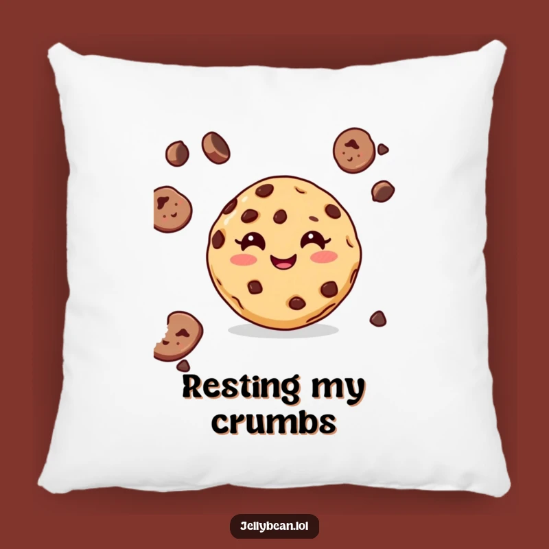 Funny Cookie Pillow: Cozy Chocolate Chip Accent, Comfy Gift