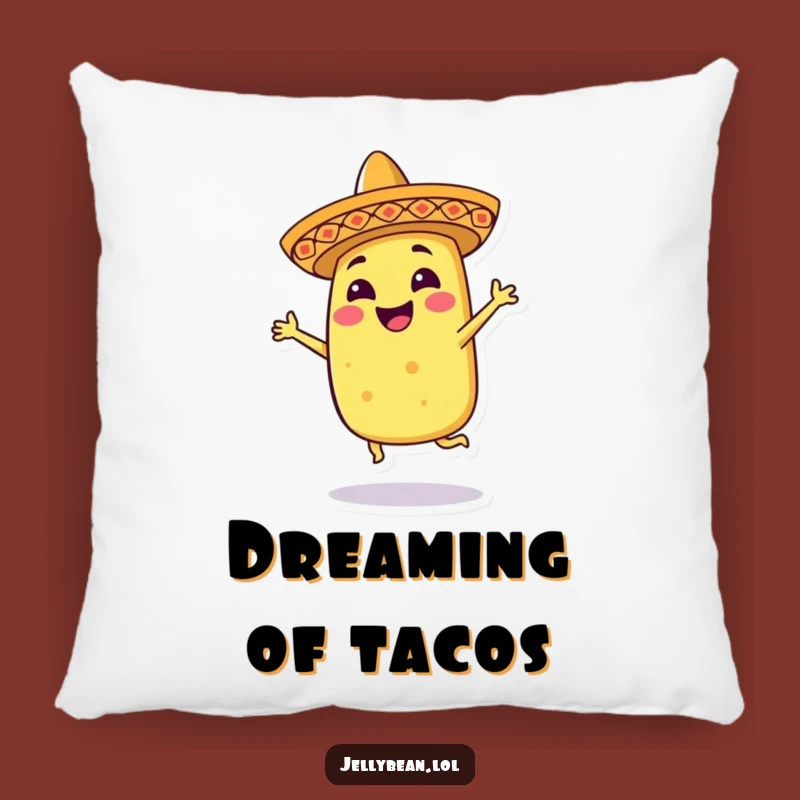 Funny Dancing Taco Pillow: Cozy Sombrero Character Comfort for Gifts