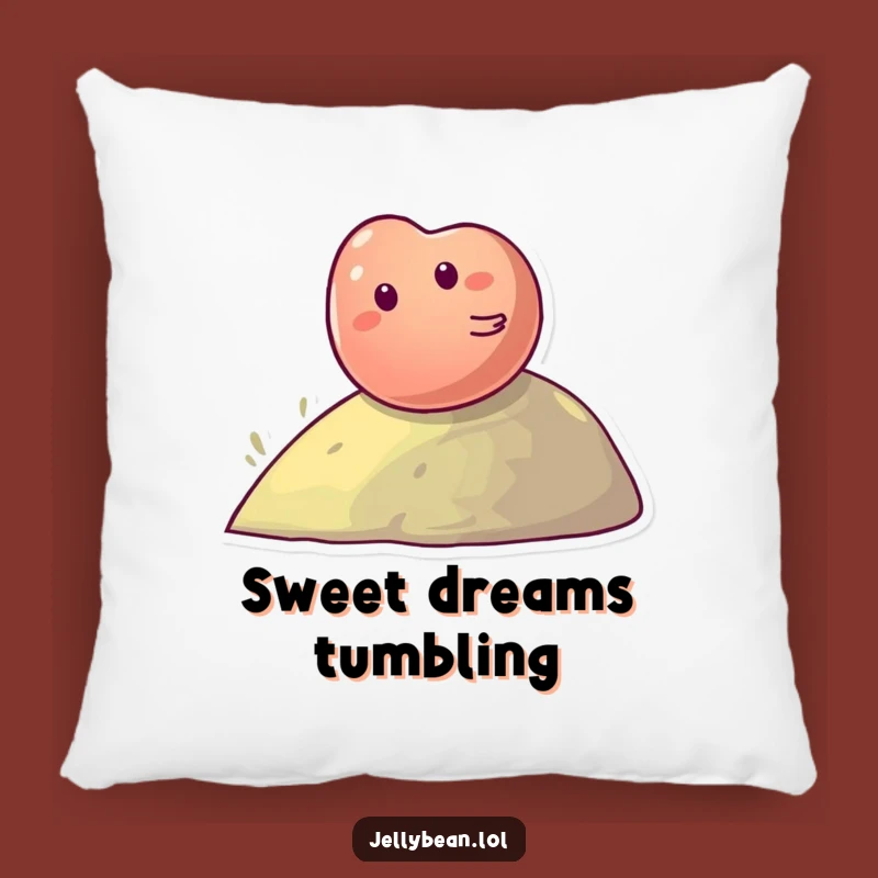 Funny Jelly Bean Hill Pillow - Giggling Decor, Ideal Funny Gift