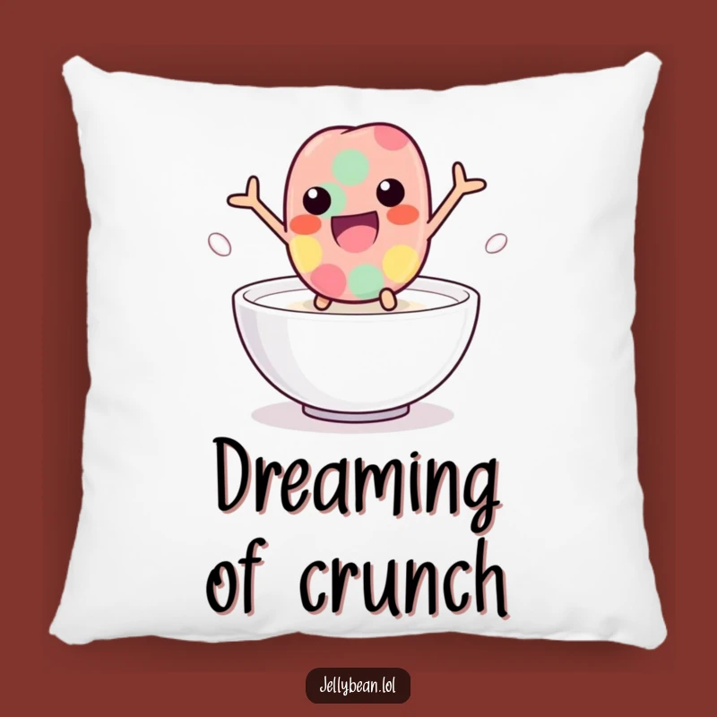 Funny Milk Leap Jelly Bean Pillow: Playful Character Cushion, Ideal Funny Gift