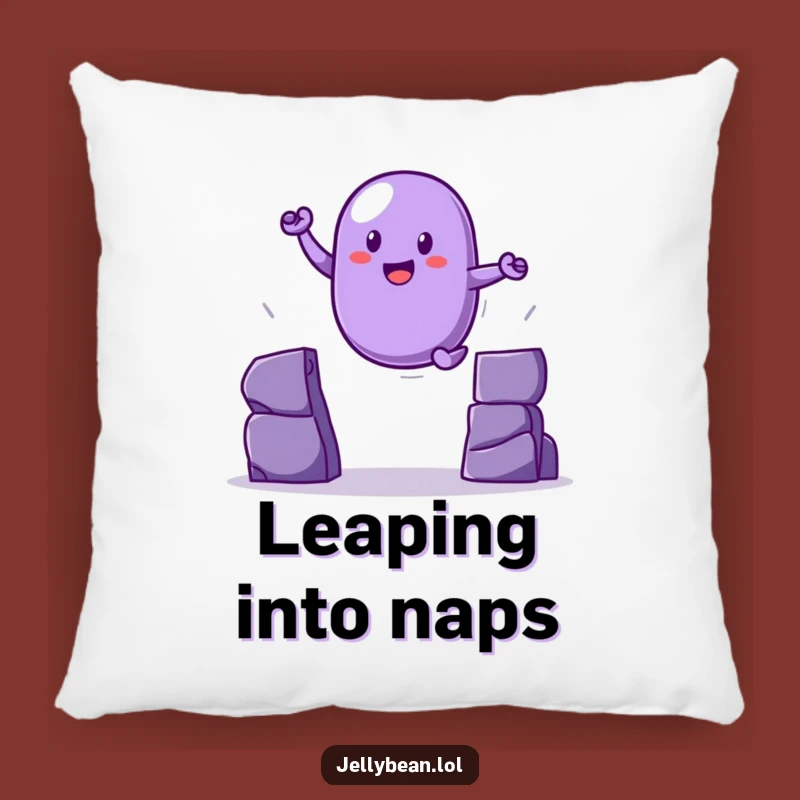 Funny Leaping Jelly Bean Pillow: Cozy Up with Dynamic Comfort