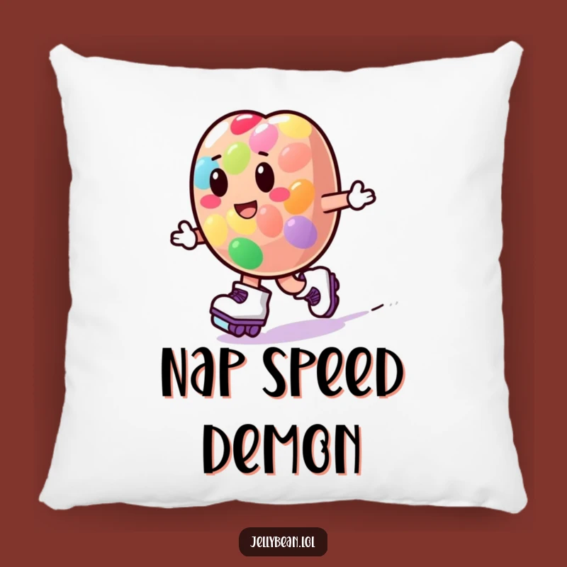 Funny Roller Skate Jelly Bean Pillow: Cozy Up with Playful Comfort