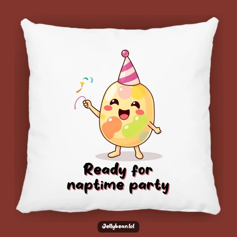 Funny Jelly Bean Party Pillow: Snuggle Up with Festive Cheer!