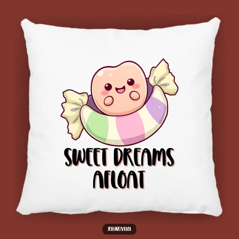 Funny Jelly Bean Wrapper Float Pillow: Dream Sweetly with Laughter