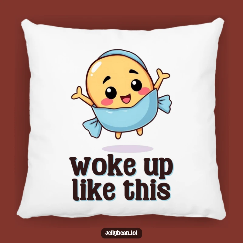 Funny Plush Jelly Bean Pillow: Sweet Dreams with Candy Wrapper Fun