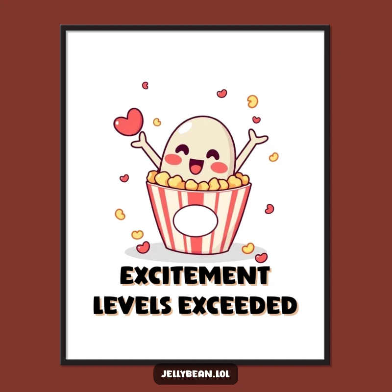 Funny Jelly Bean Popcorn Digital Art - Instant Excitement Decor