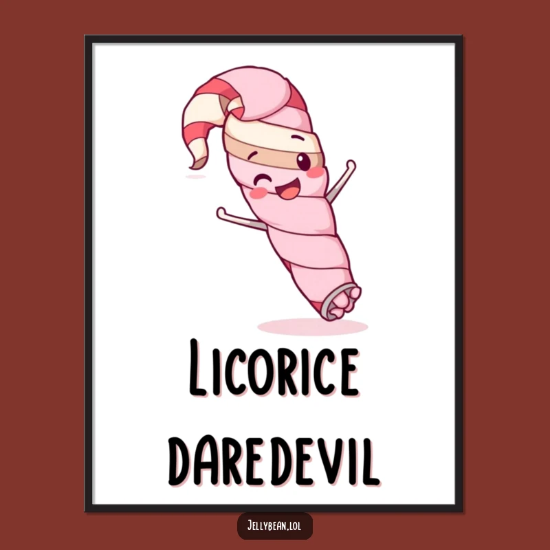 Funny Licorice Digital Art: Stunt Decor, Instant Gift