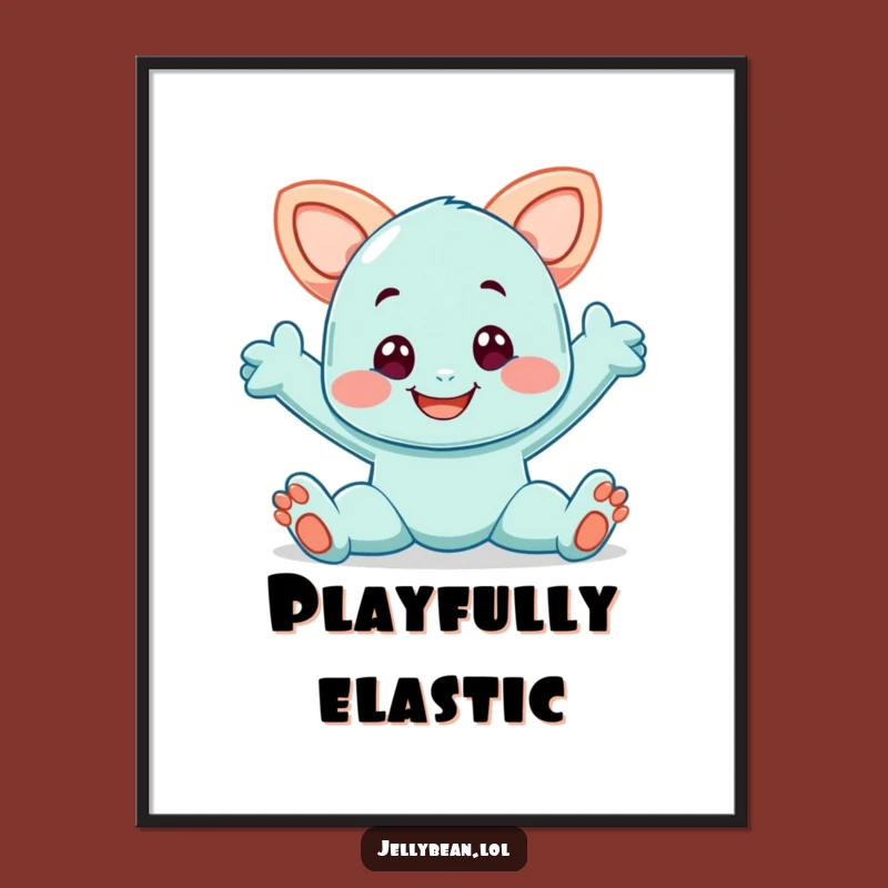 Funny Taffy Digital Art: Stretchy Decor, Instant Gift