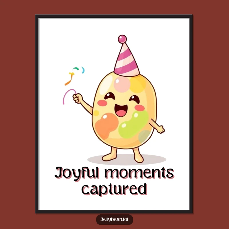 Funny Jelly Bean Party Digital Art: Instant Joyful Decor for Your Walls!