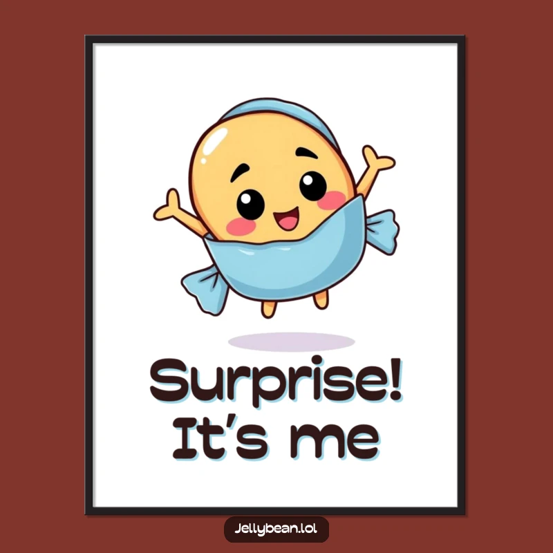Funny Digital Jelly Bean Art: Instant Sweet Surprise Download