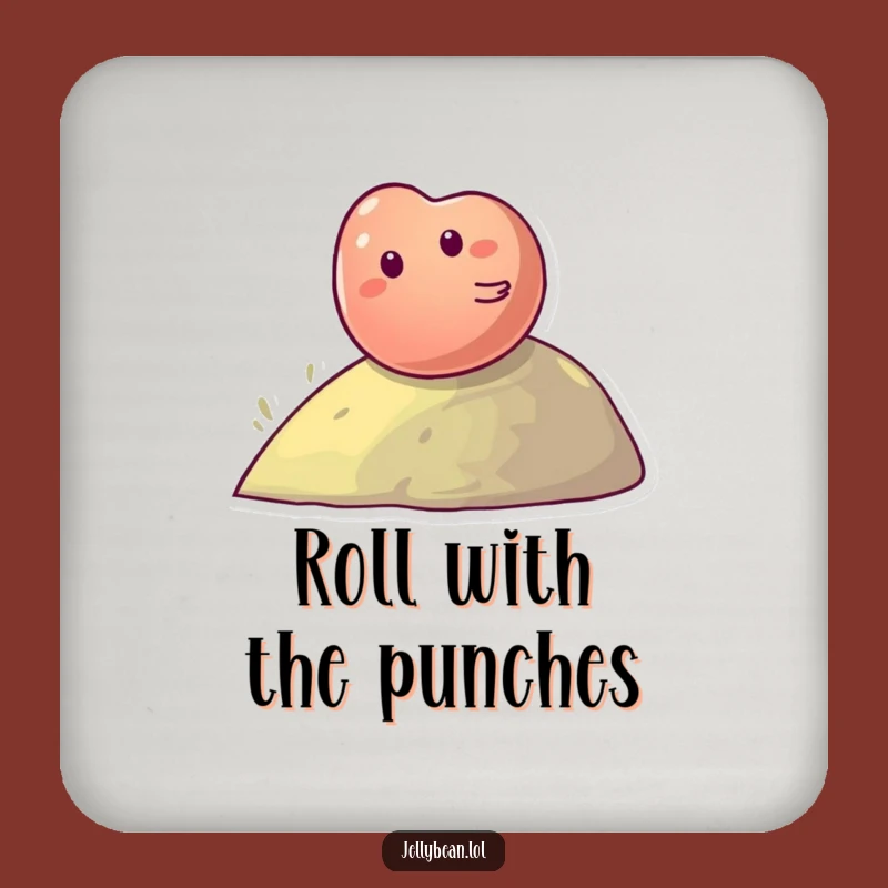 Funny Jelly Bean Hill Coaster - Giggling Art, Charming Funny Gift