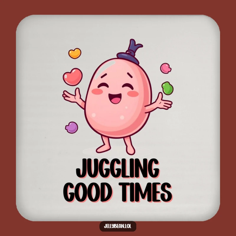 Funny Candy Juggler Coaster - Protect Surfaces with Sweetness