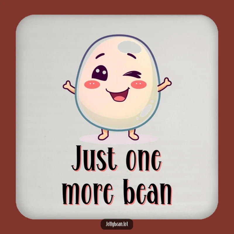 Funny Winking Jelly Bean Coaster Set: Protect Your Surfaces with Playful Style