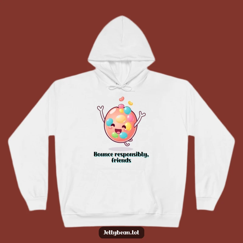 Funny Jelly Bean Bouncing Hoodie: Cozy and Hilarious Character Comfort Gift