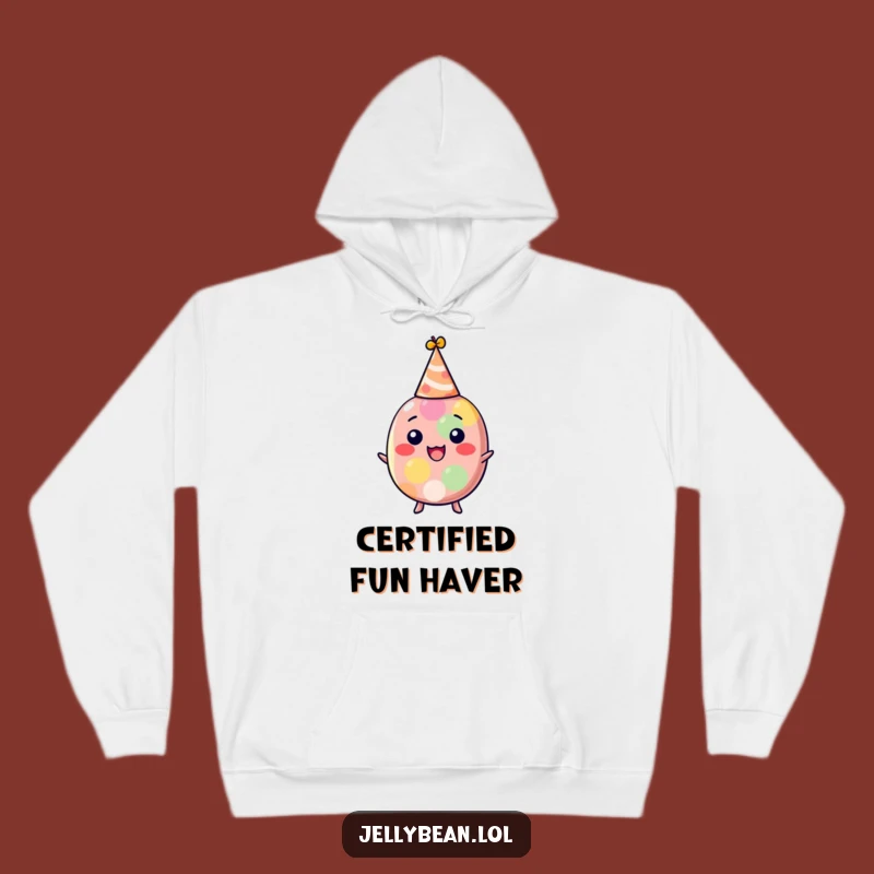 Funny Party Jelly Bean Hoodie: Cozy Delightful Character Hat Apparel, Best Funny Gift