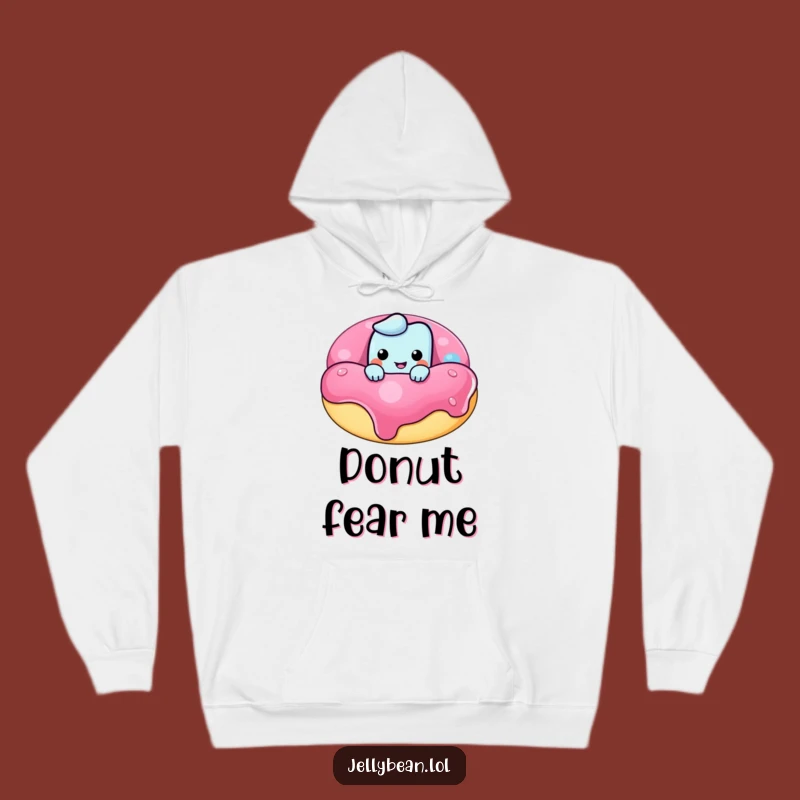 Cozy Funny Jelly Bean Donut Hoodie: Embrace Mischief in Style - The Ultimate Funny Gift!