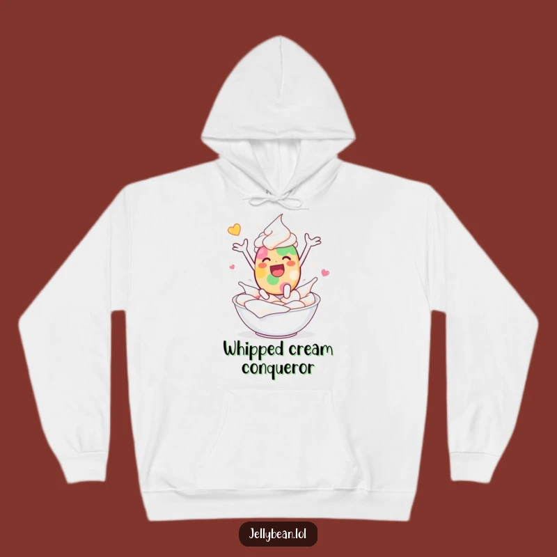 Funny Jelly Bean Cream Leap Hoodie: Pure Delight, Perfect Funny Gift