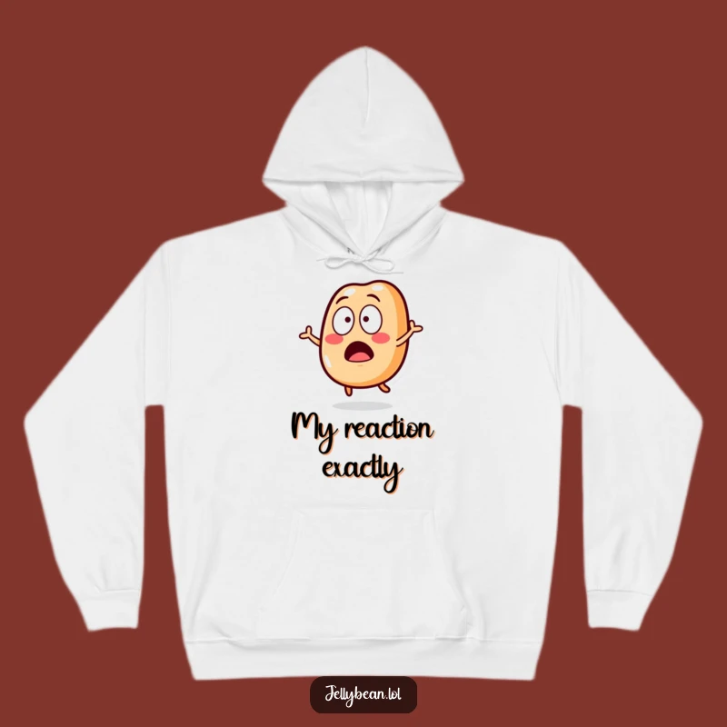 Cozy Funny Surprised Jelly Bean Hoodie: Warm Your Shock, Great Funny Gift