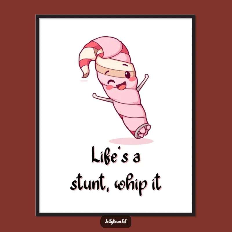 Free Printable Wall Art: Silly Licorice Whip for a Quirky Decor Piece