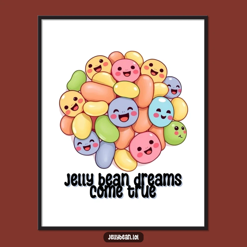 Free Printable Wall Art: Tumbling Jelly Beans Downloadable for Sweet Decor!