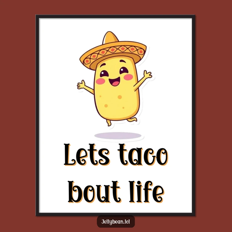 Free Printable Wall Art: Taco Fiesta Dance Decor!