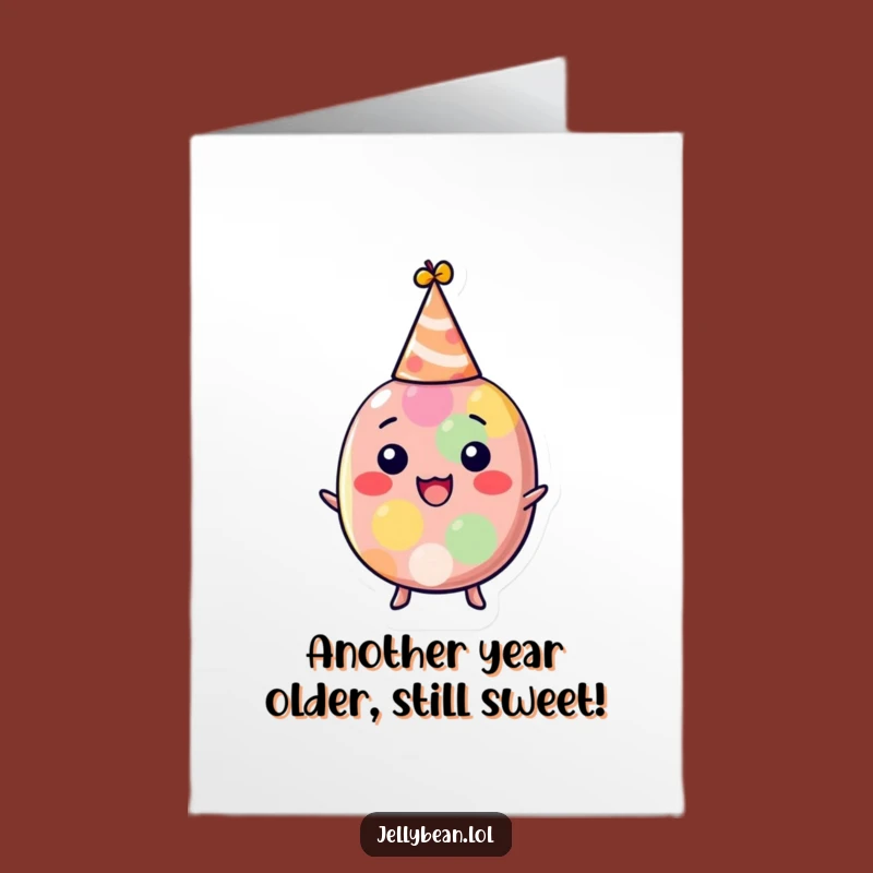 Free Printable Birthday Card: Funny Jelly Bean Party Hat Downloadable