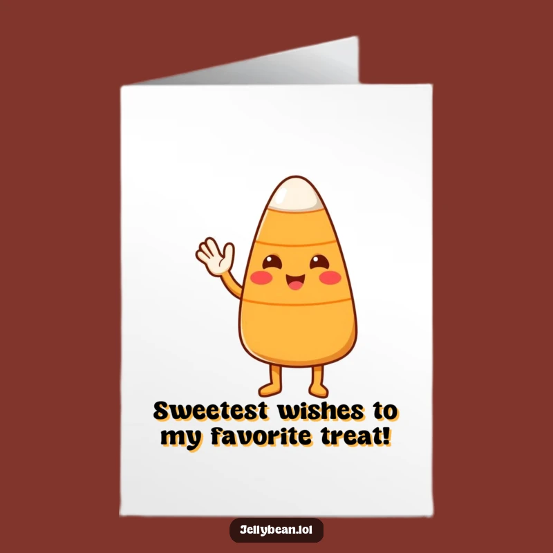 Free Printable Candy Corn Birthday Wave Card - Funny Downloadable Gift