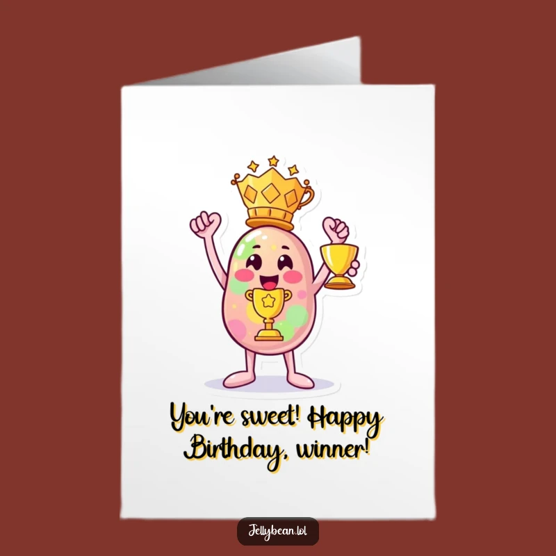 Funny Free Printable Birthday Card: Victorious Jelly Bean Birthday Champ DIY Gift
