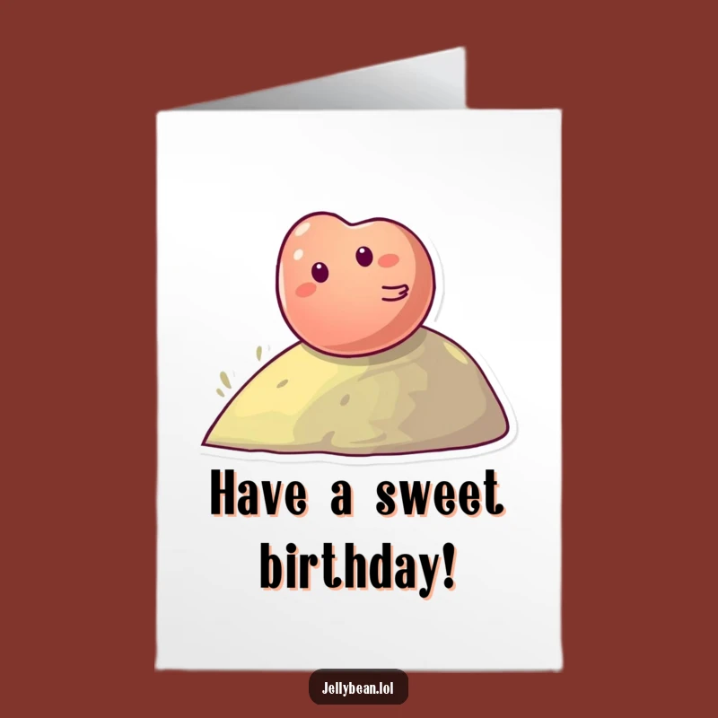 Free Printable Birthday Card: Funny Jelly Bean, Hilarious Downloadable Gift