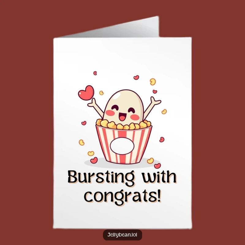 Free Printable Congratulations Card: Jelly Bean Cheers for Your Amazing Achievement!