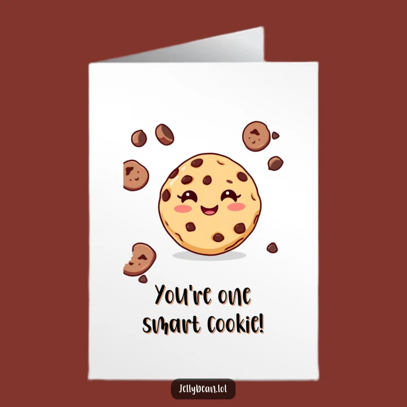 Free Printable Congratulations Card: Grinning Cookie for a Sweet DIY Gift