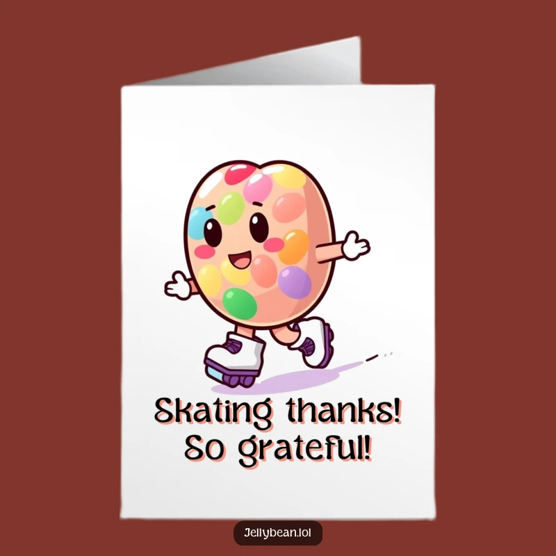 Free Printable Thank You Card: Speedy Thanks Jelly Bean Downloadable Gift