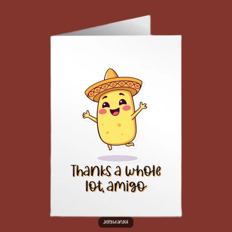 Free Printable Thank You Card: Taco Dance Fiesta Thanks!