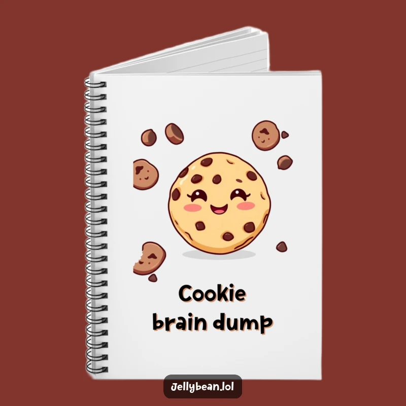 Funny Cookie Notebook: Chocolate Chip Journal, Creative Gift Idea